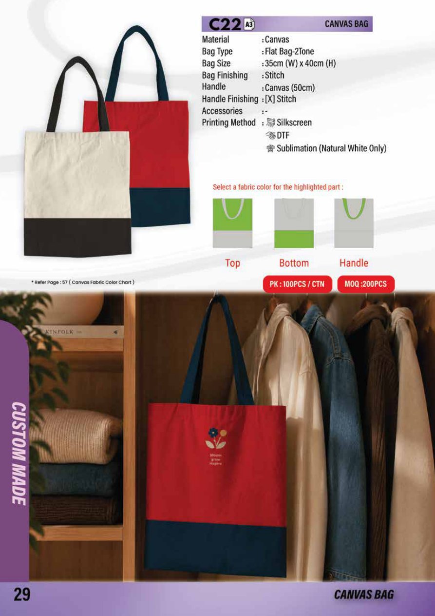 Cotton Canvas Bag C22