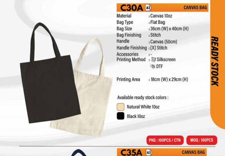 Cotton Canvas Bag C30A