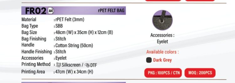Felt Bag FR02
