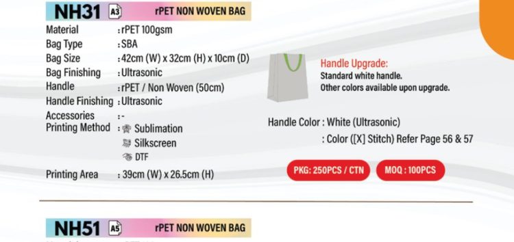 rPET Bag NH31