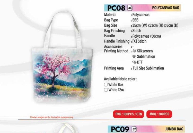 Cotton Canvas Bag PC08