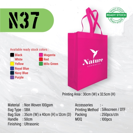 Non Woven Bag N37 – 36 × 40 × 12 cm